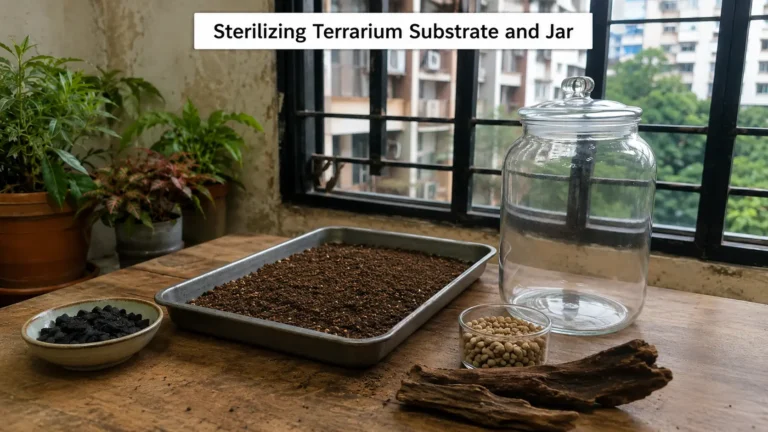 Sterilizing Terrarium Substrate and Jar