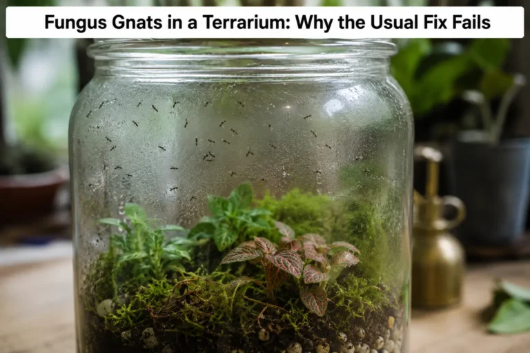 Fungus Gnats in a Terrarium: Why the Usual Fix Fails