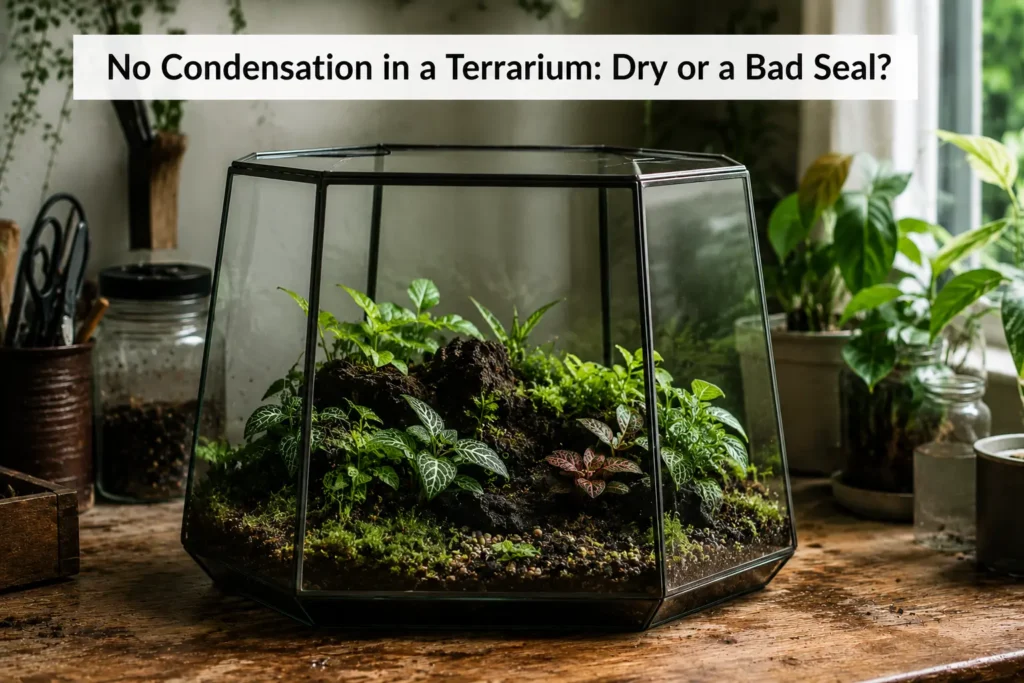 No Condensation in a Terrarium Dry or a Bad Seal