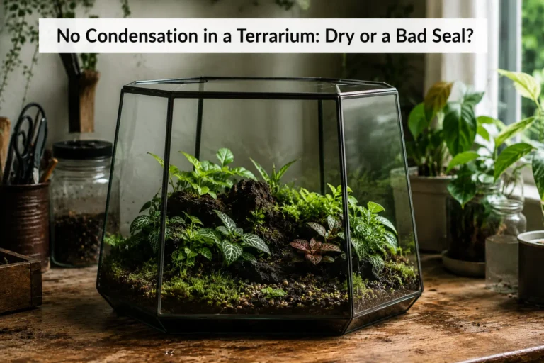 No Condensation in a Terrarium Dry or a Bad Seal