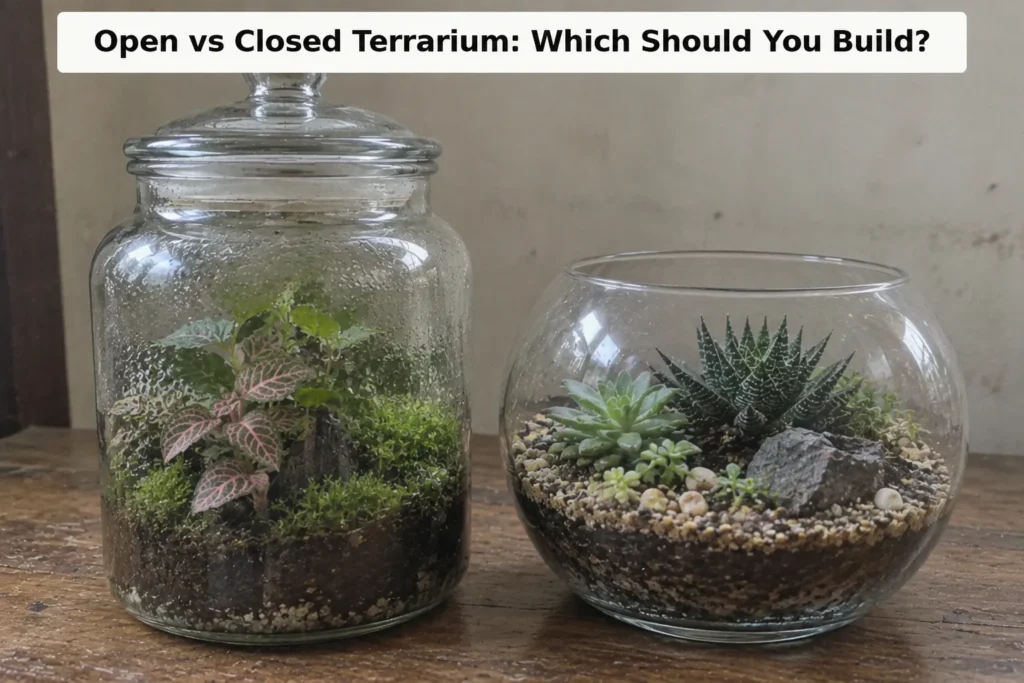 Open vs Closed Terrarium, Which Should You Build