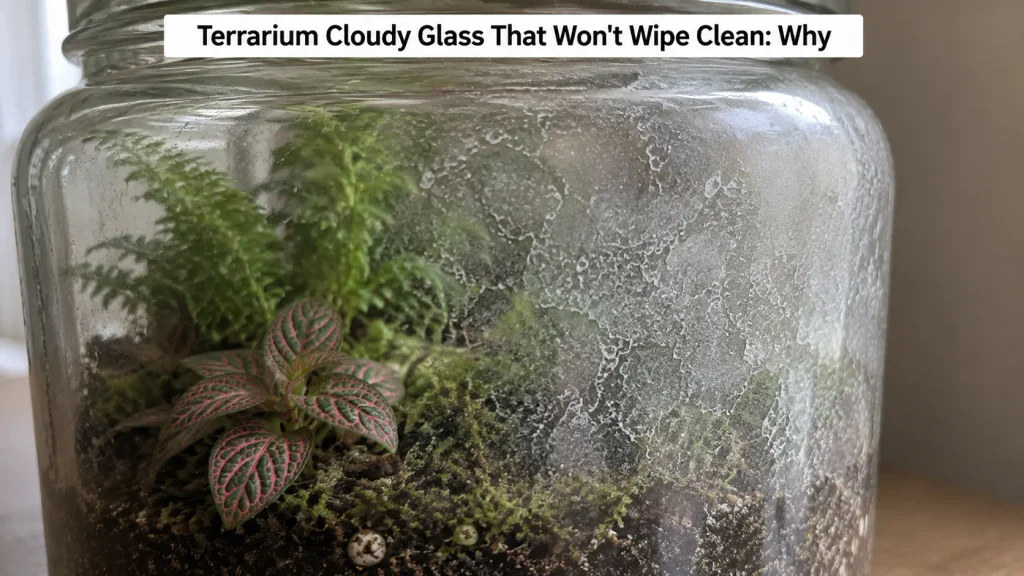 Terrarium Cloudy Glass That Won't Wipe Clean: Why