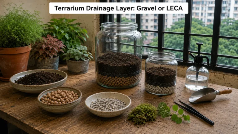 Terrarium Drainage Layer: Gravel or LECA