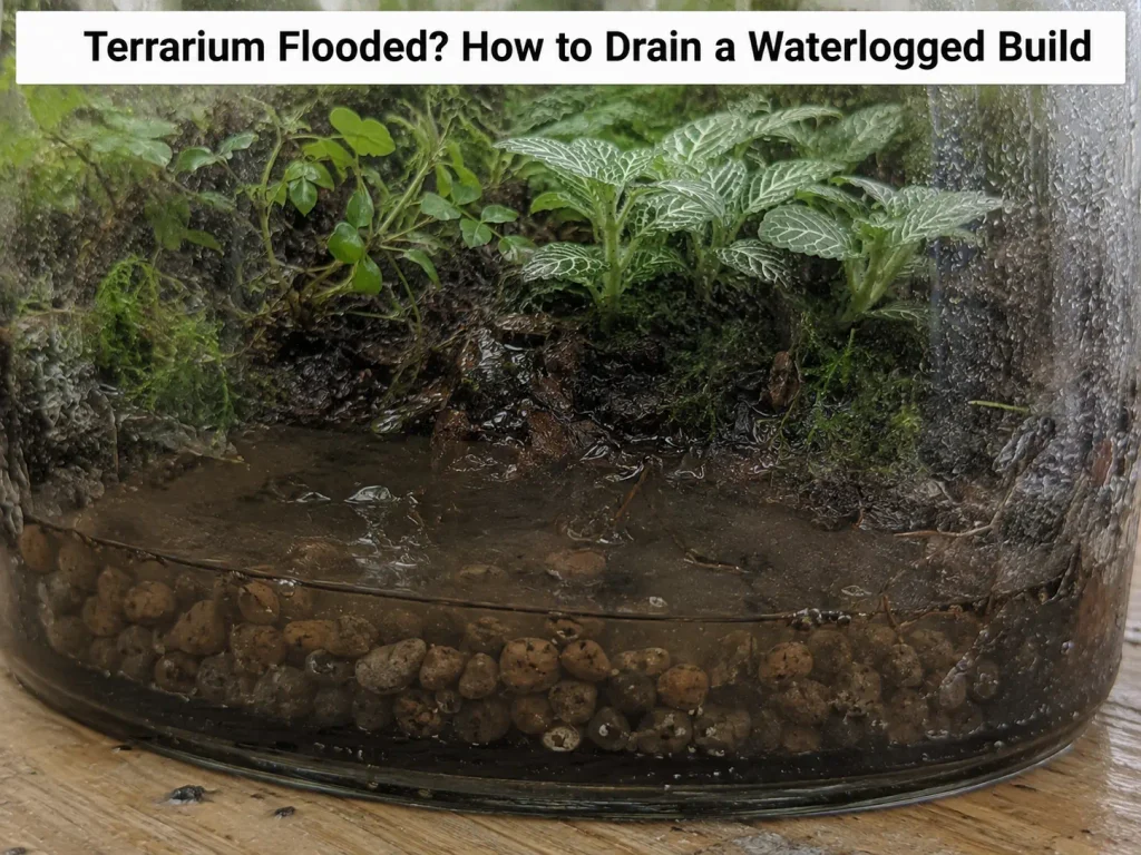 Terrarium Flooded, How to Drain a Waterlogged Build