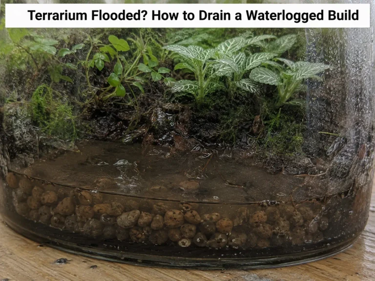 Terrarium Flooded, How to Drain a Waterlogged Build