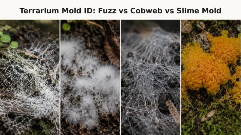 Terrarium Mold ID: Fuzz vs Cobweb vs Slime Mold