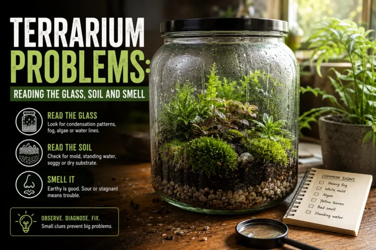 Terrarium Problems Reading the Glass, Soil and Smell