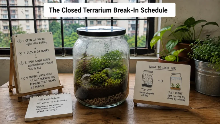 The Closed Terrarium Break-In Schedule