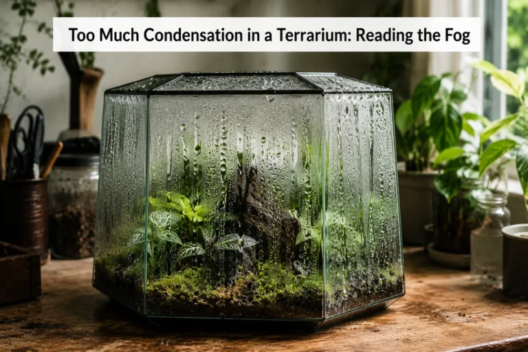 Too Much Condensation in a Terrarium Reading the Fog