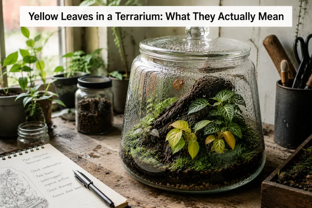 Yellow Leaves in a Terrarium What They Actually Mean