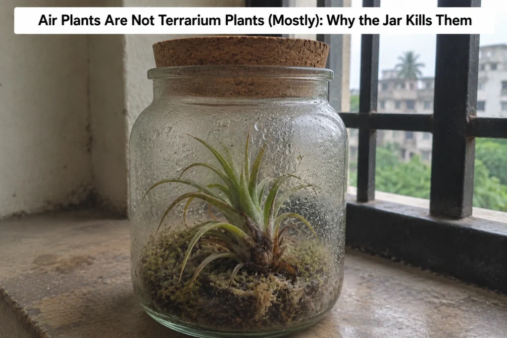 Air Plants Are Not Terrarium Plants (Mostly), Why the Jar Kills Them