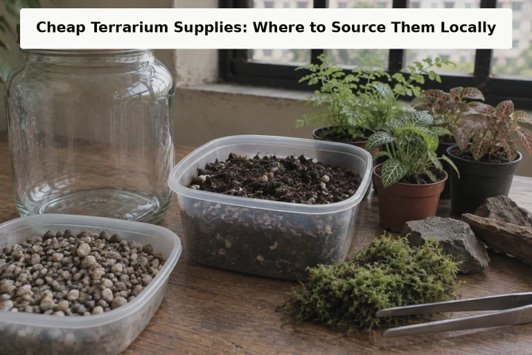 Cheap Terrarium Supplies, Where to Source Them Locally