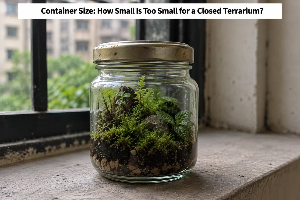 Container Size, How Small Is Too Small for a Closed Terrarium