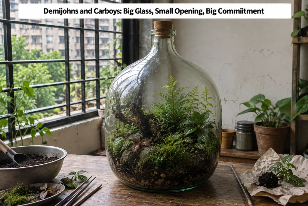 Demijohns and Carboys, Big Glass, Small Opening, Big Commitment