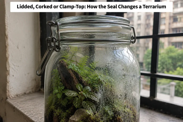 Lidded, Corked or Clamp-Top, How the Seal Changes a Terrarium