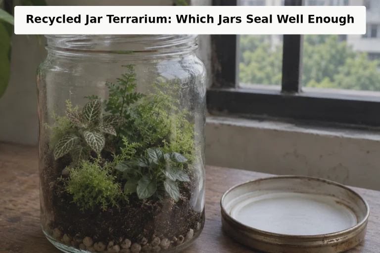 Recycled Jar Terrarium, Which Jars Seal Well Enough