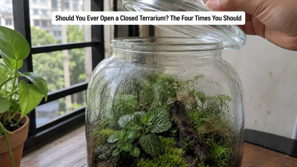 Should You Ever Open a Closed Terrarium?