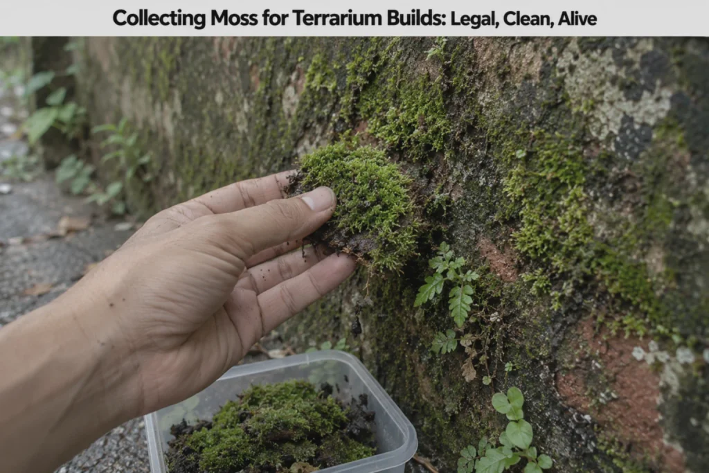Collecting Moss for Terrarium Builds: Legal, Clean, Alive