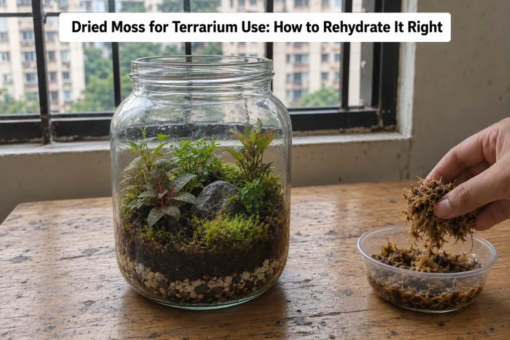 Dried Moss for Terrarium Use, How to Rehydrate It Right